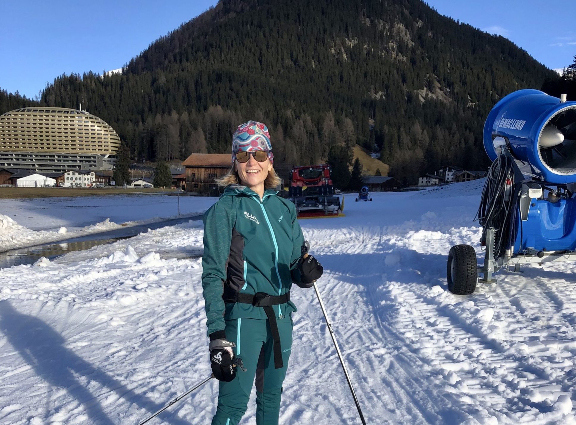 Vi tester langrenn i Davos-og blir guidet av en tidligere olympisk skiløper
